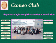 Tablet Screenshot of cameoclub.vadar.org